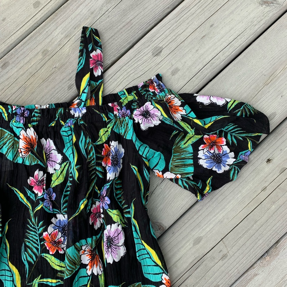 NWT Old Navy Off Shoulder Gauze Swim Cover Dress - Picture 3 of 8